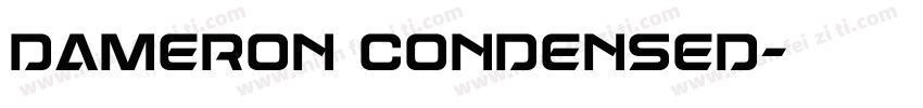Dameron Condensed字体转换